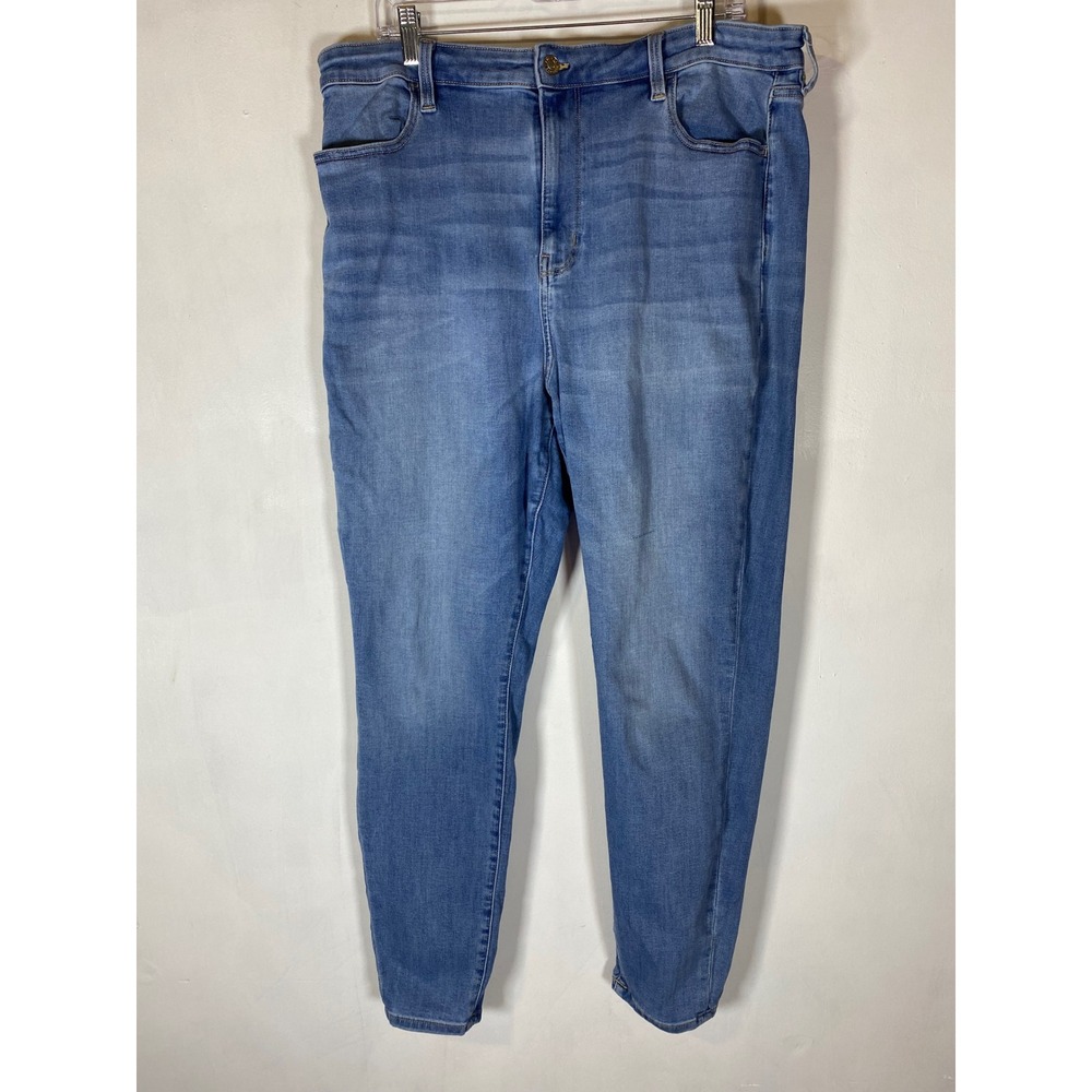 American Eagle Size 20 Next Level Stretch High Rise Skinny Jeans Light Wash